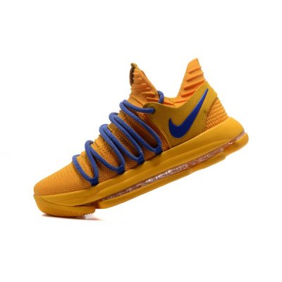 Nike Erkek Kd 10 Warrior Sarı / Mavi Basketbol Ayakkabısı Türkiye - 8E9WHDD0